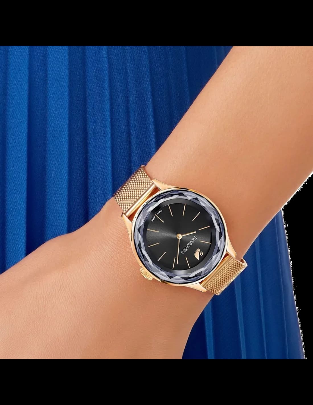 Montre Swarovski 5430424 femme verso boîtier or