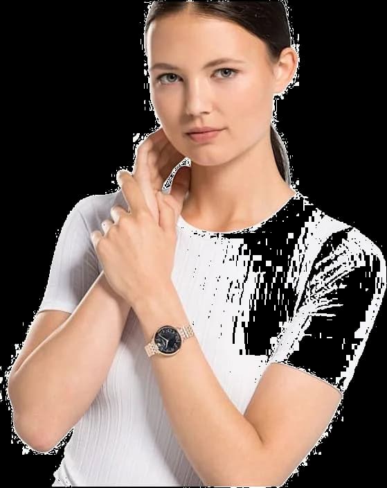 Montre Swarovski 5544587 femme détail cadran noir