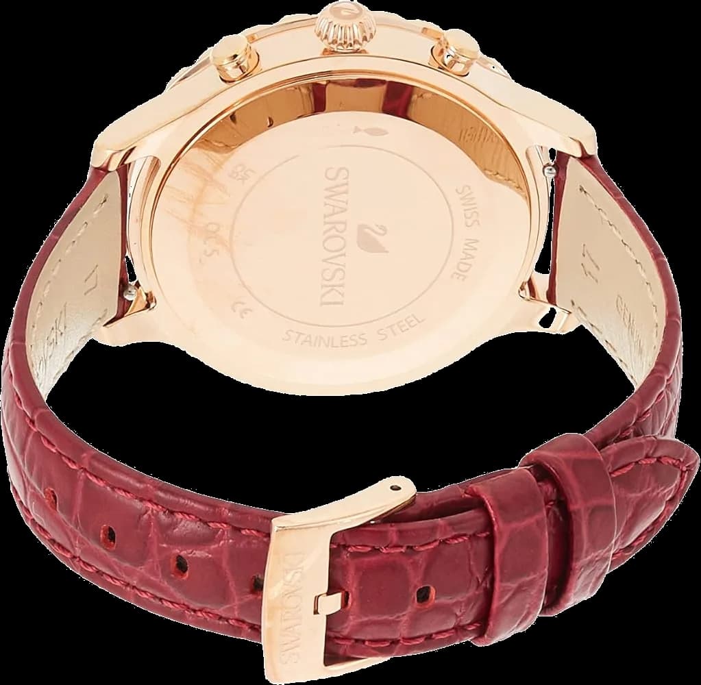Montre Swarovski 5547642 femme détail cadran rouge