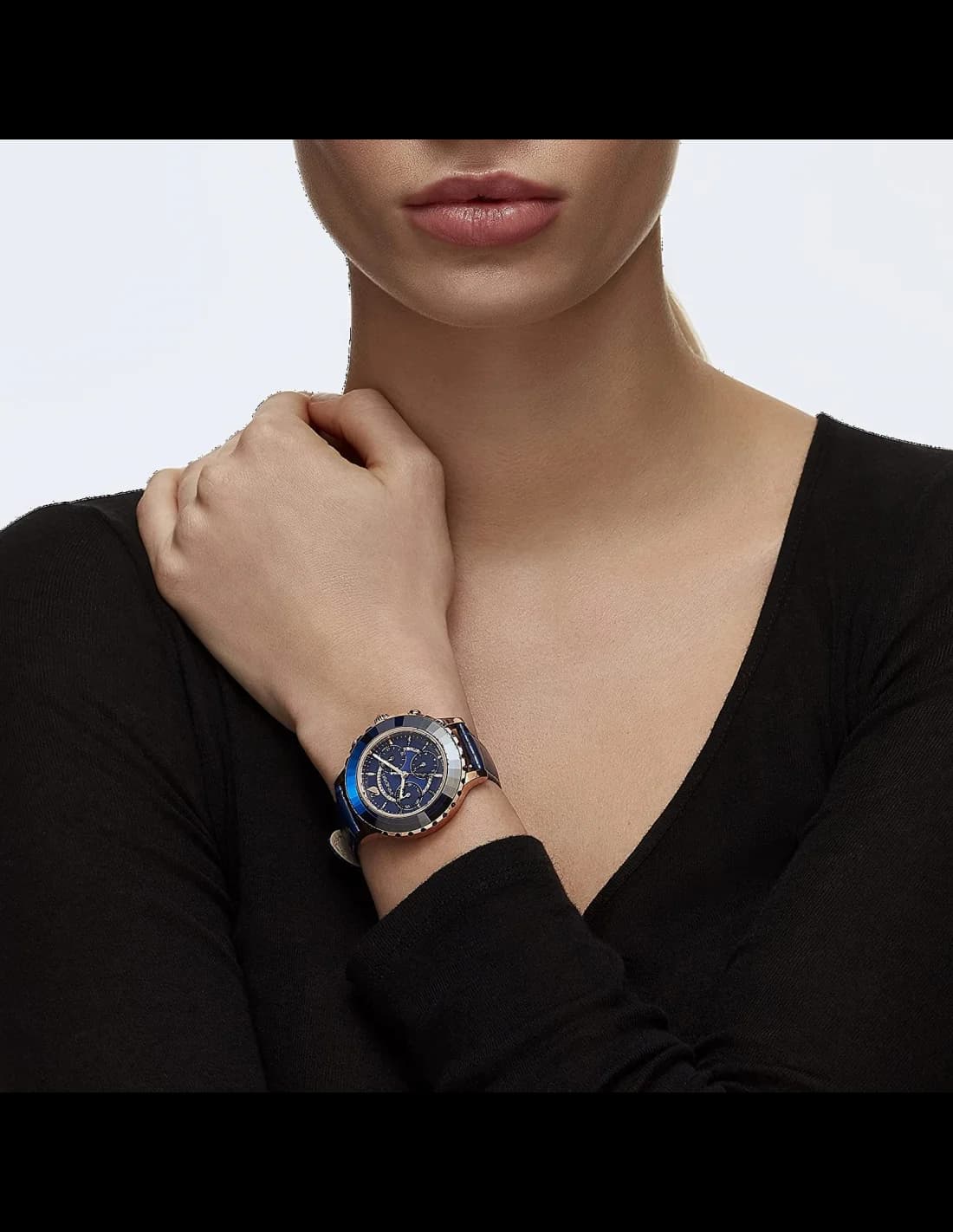 Montre Swarovski 5563480 femme verso boîtier or rose