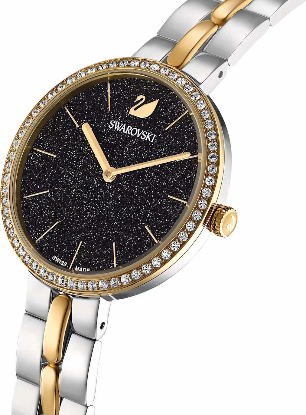 Montre Swarovski 5644072 femme détail cadran noir