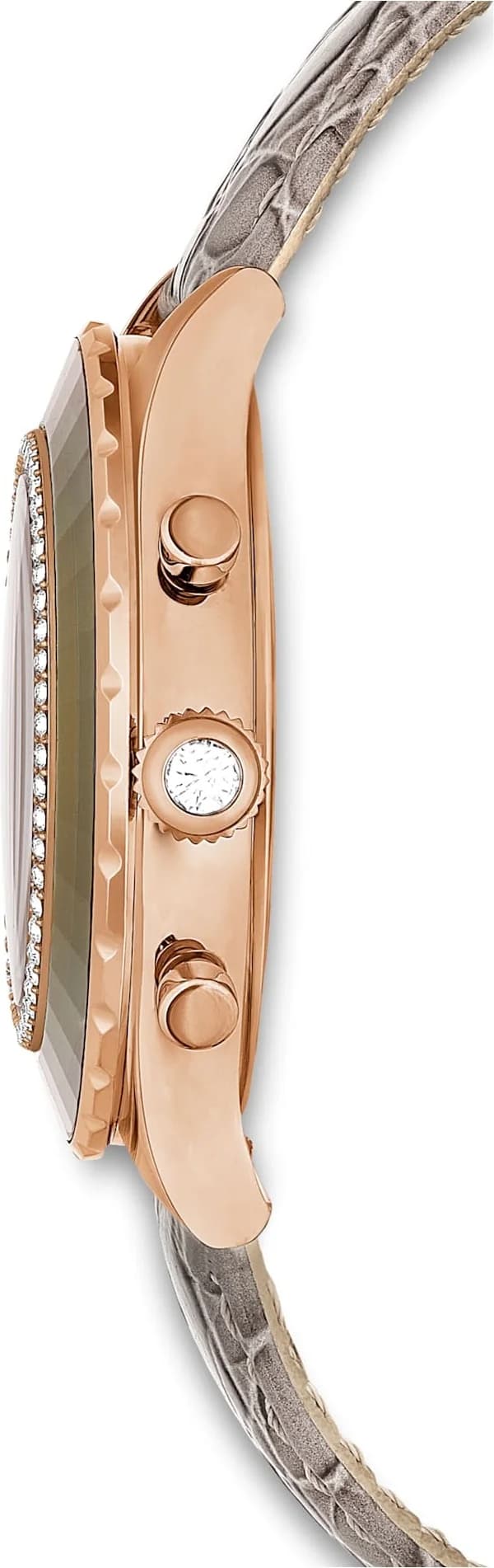 Montre Swarovski 5671153 femme détail bracelet cuir
