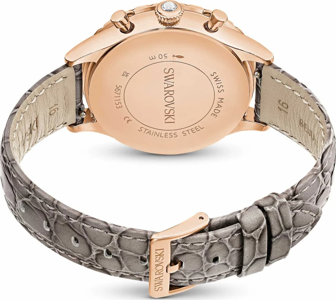 Montre Swarovski 5671153 femme détail bracelet cuir