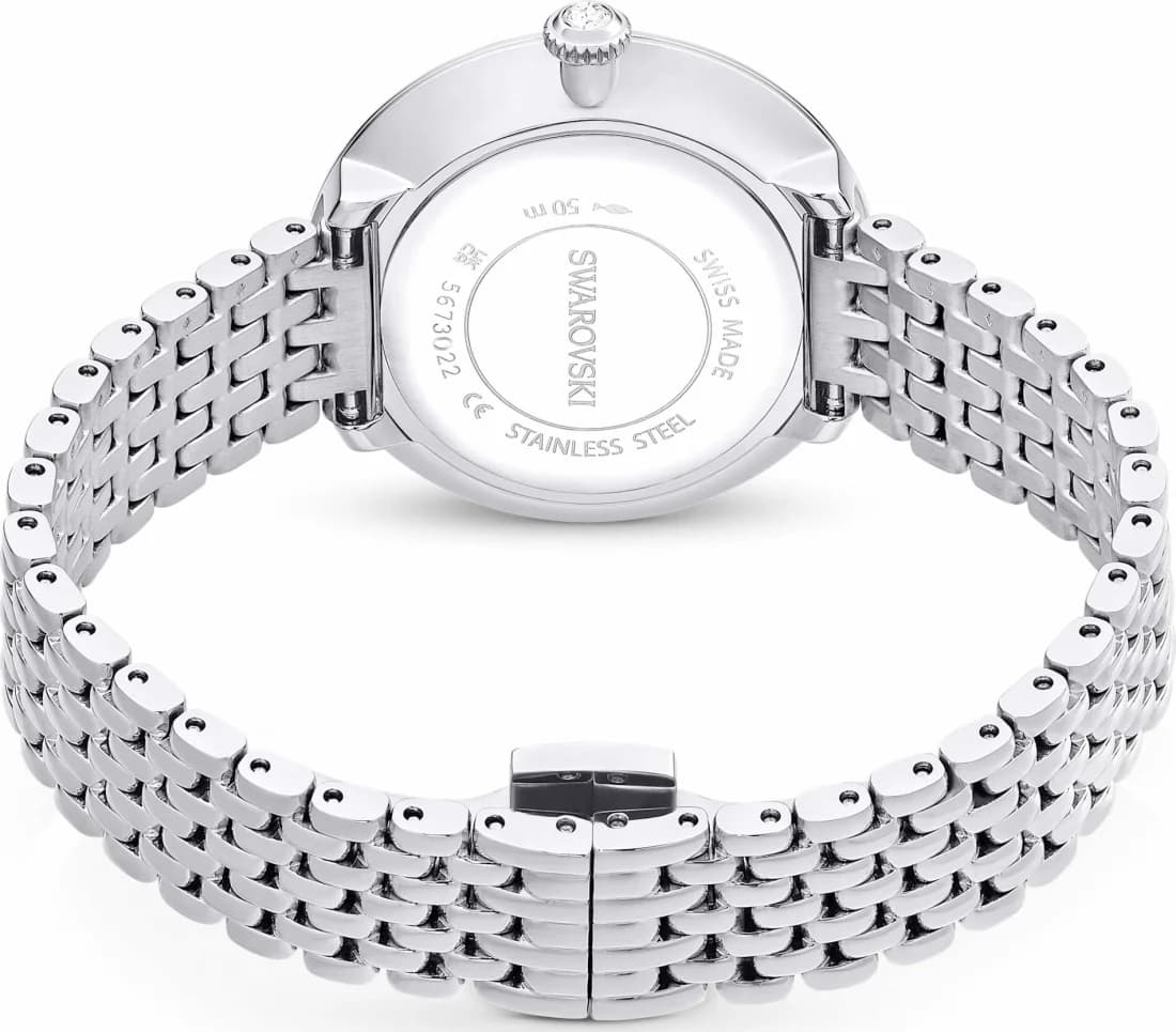 Montre Swarovski 5673022 femme détail bracelet acier inoxydable
