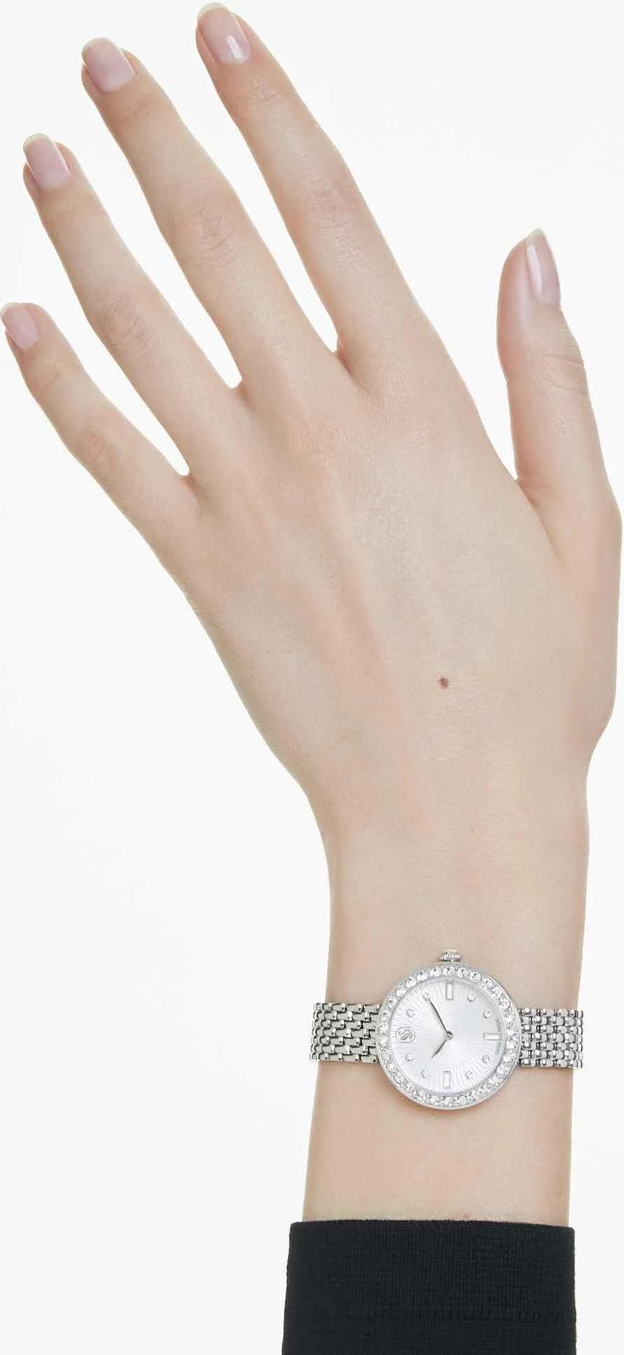 Montre Swarovski 5673022 femme détail bracelet acier inoxydable