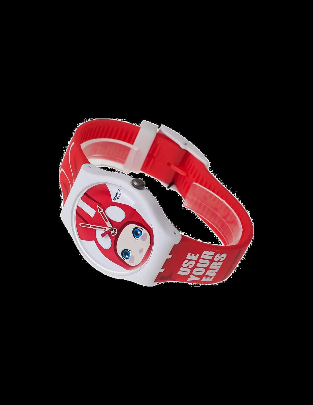 Montre Swatch SUOZ114 unisexe vue de profil