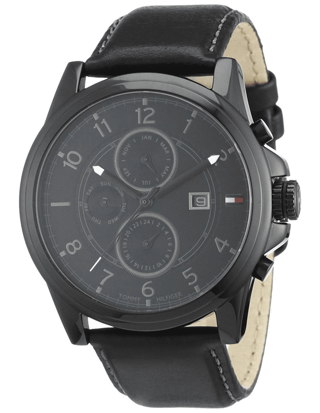 Montre Tommy Hilfiger 1710295 avec bracelet en cuir noir