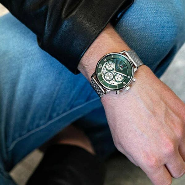 Montre Tommy Hilfiger 1710567 homme verso boîtier argent