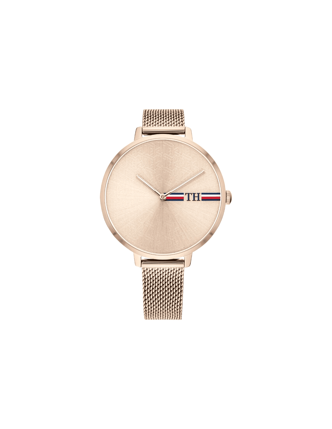 Montre Tommy Hilfiger 1782158 en acier rose doré et maille milanaise