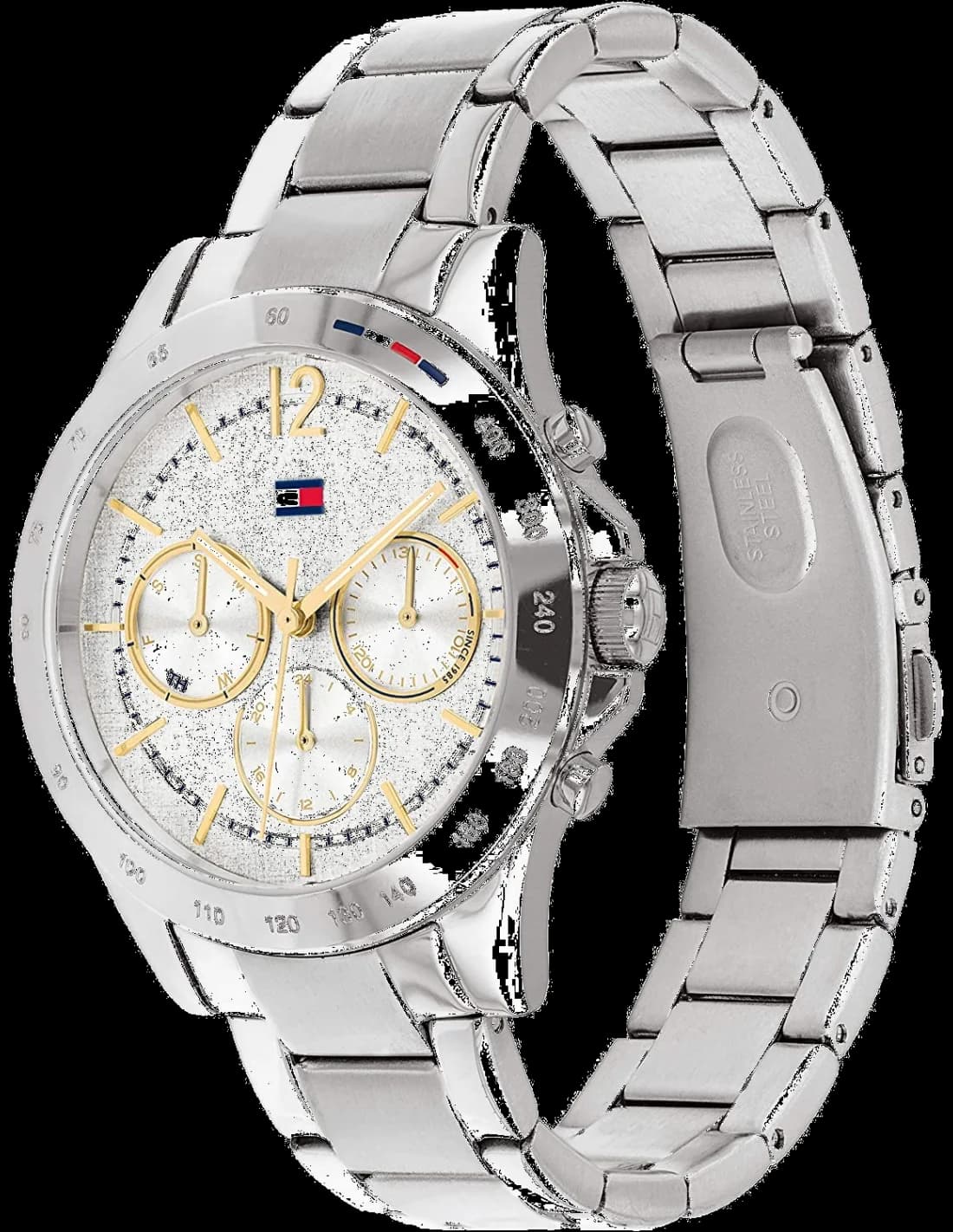 Montre Tommy Hilfiger 1782194 femme détail cadran argent