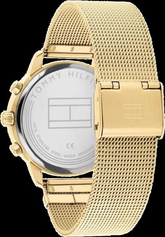 Montre Tommy Hilfiger 1782302 cadran rond doré index analogique 38mm