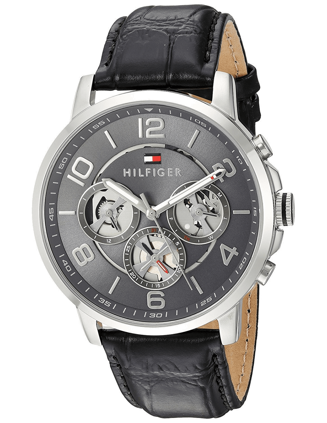 Montre Homme Tommy Hilfiger 1791289 Keagan Chronographe Cuir Noir