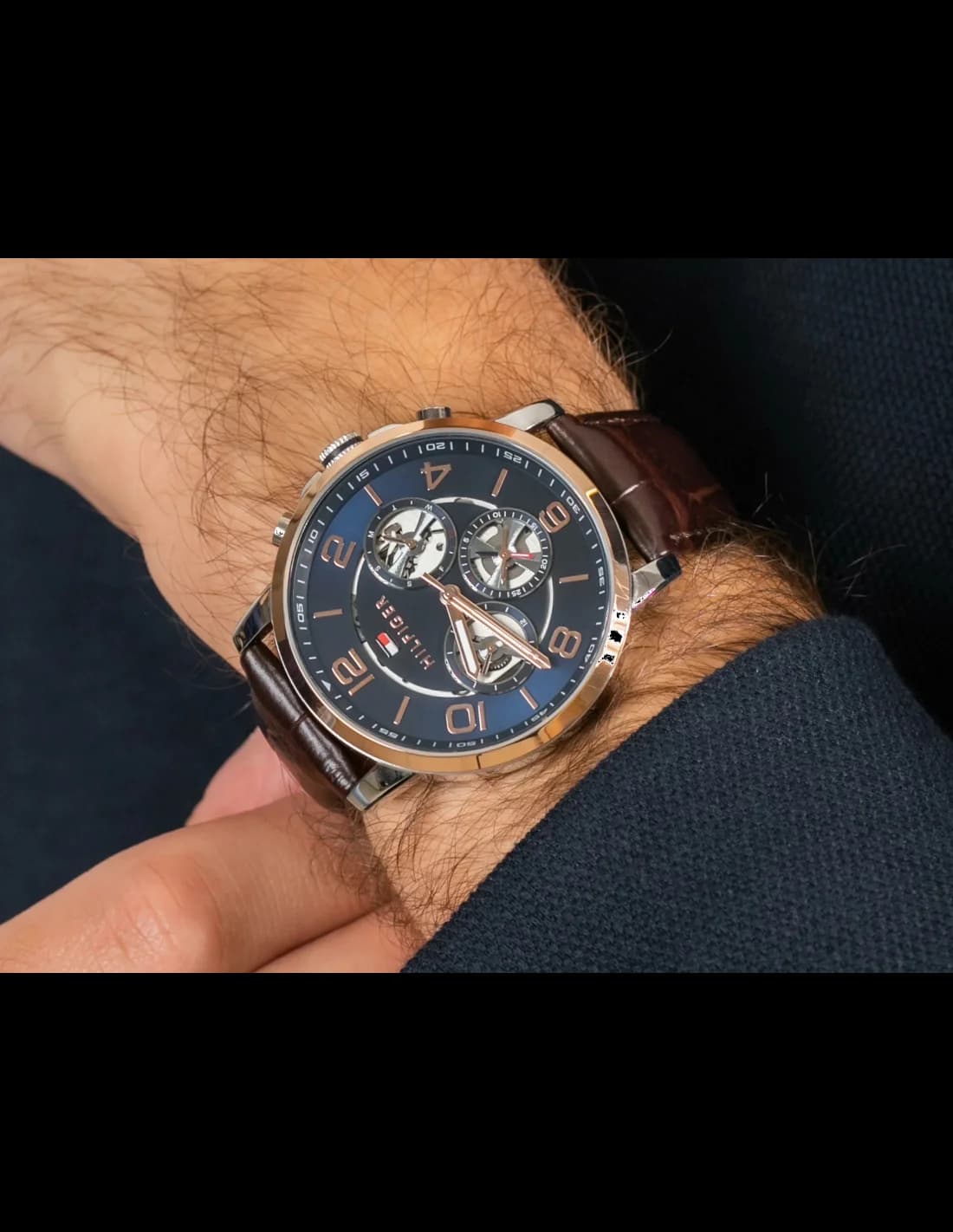 Montre Tommy Hilfiger 1791290 homme verso boîtier argent