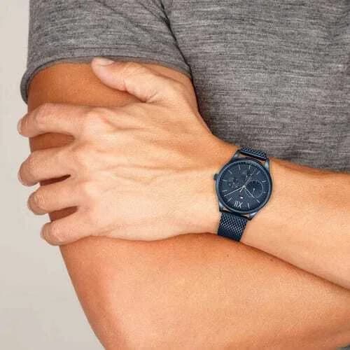 Montre Tommy Hilfiger 1791421 homme verso boîtier bleu