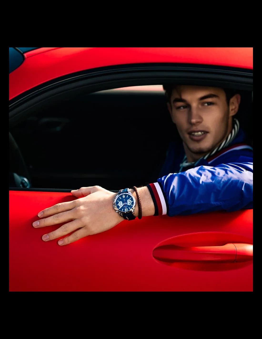 Montre Tommy Hilfiger 1791476 bracelet silicone bleu fermeture boucle sport