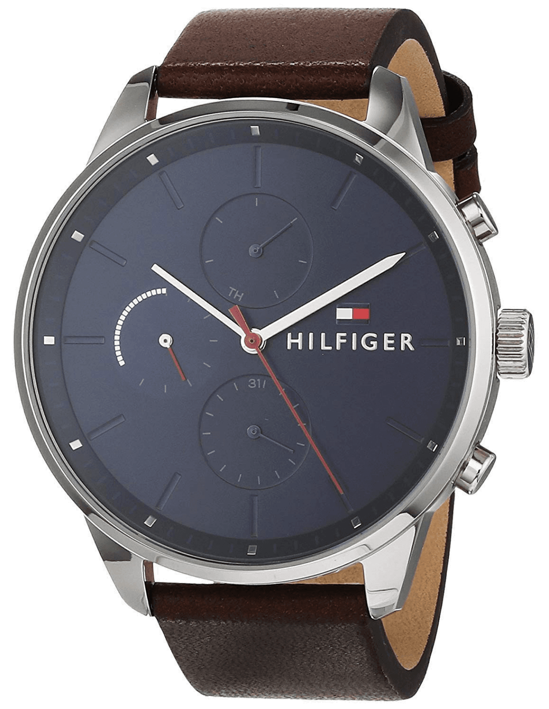 Montre Homme Tommy Hilfiger 1791487 Chase en Acier et Cuir Noir