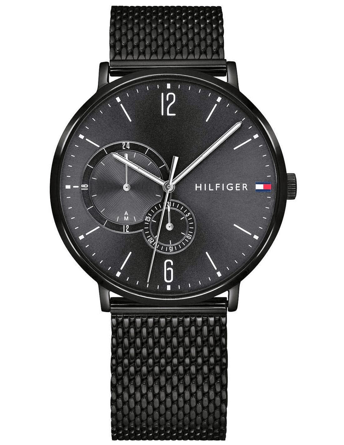 Montre Tommy Hilfiger 1791507 Brooklyn en maille milanaise noire