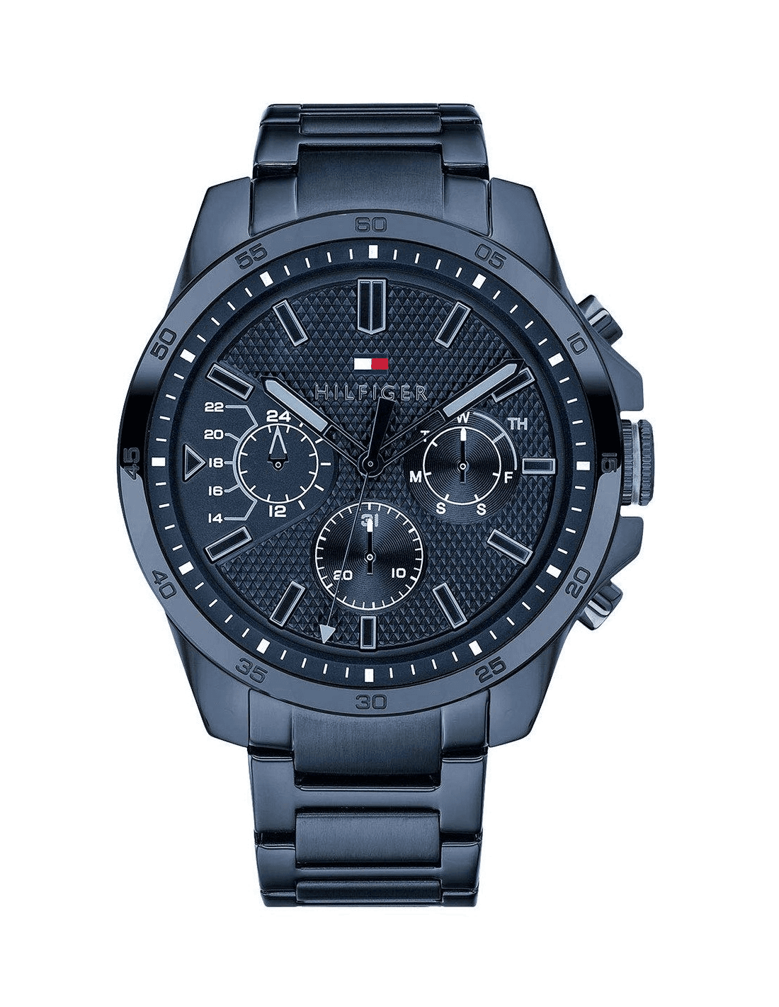 Tommy Hilfiger 1791560 cadran bleu et boîtier argenté — Montres Outlet