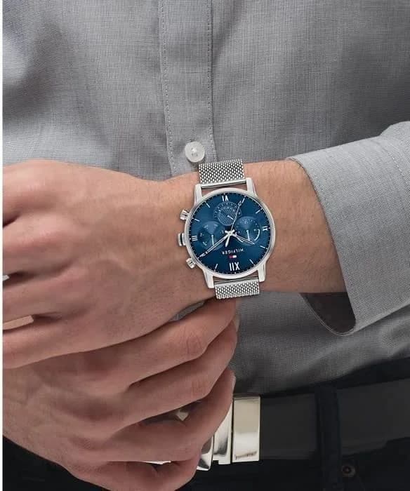 Montre Tommy Hilfiger 1791881 homme verso boîtier argent