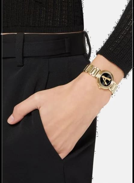 Montre Versace VET300121 femme détail cadran noir
