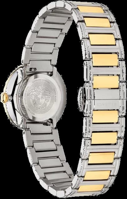 Montre Versace VET300721 femme détail cadran argent