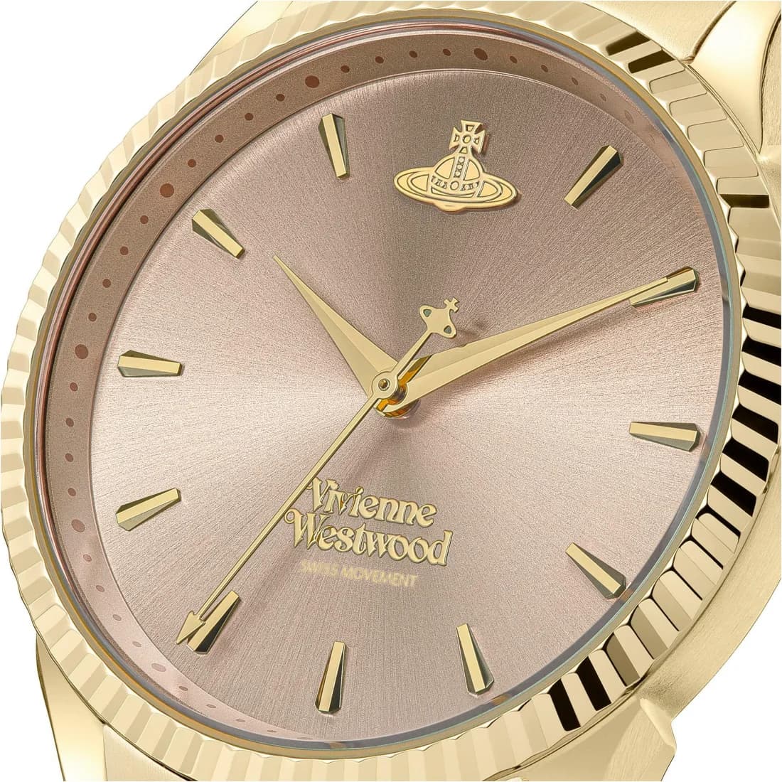 Montre Vivienne Westwood VV240PKGD femme détail cadran rose