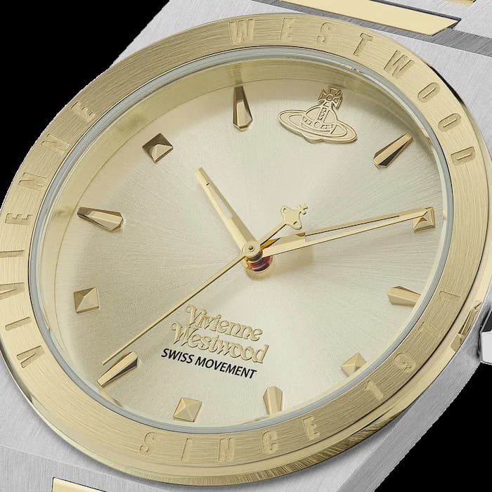 Montre Vivienne Westwood VV244CPSG femme verso boîtier bicolore