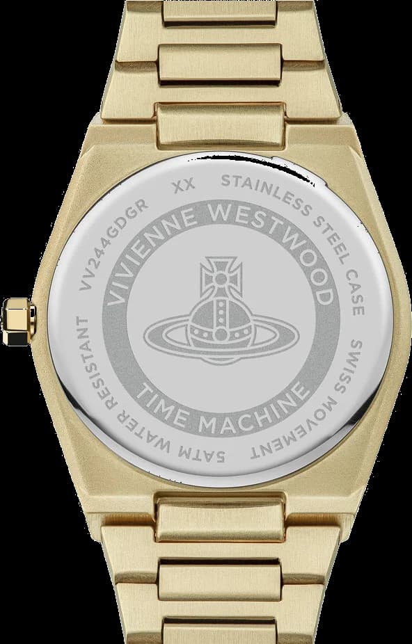 Montre Vivienne Westwood VV244GDGR femme détail bracelet acier inoxydable