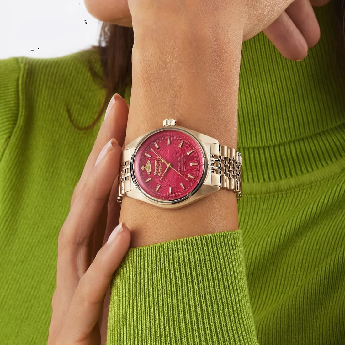 Montre Vivienne Westwood VV251RRGD boîtier acier inoxydable doré verso