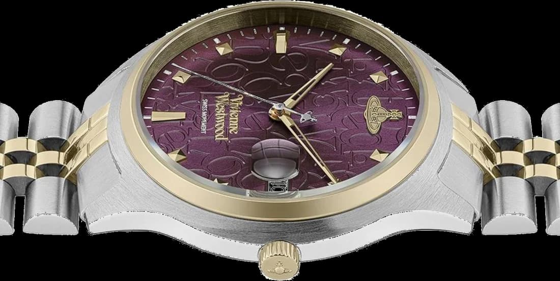Montre Vivienne Westwood VV261BYSG femme verso boîtier bicolore