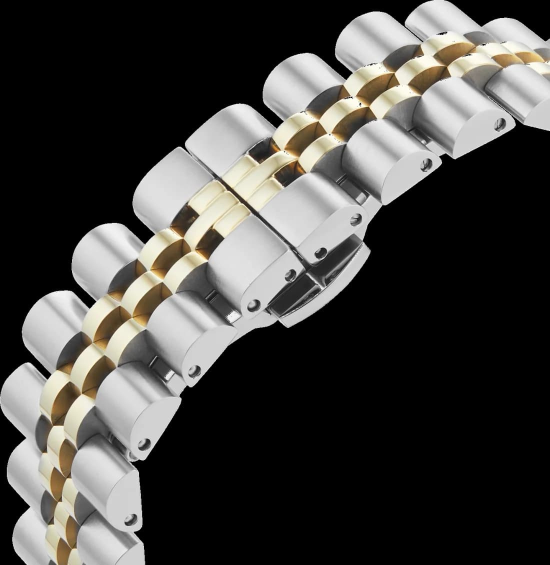 Montre Vivienne Westwood VV261BYSG femme détail bracelet acier inoxydable