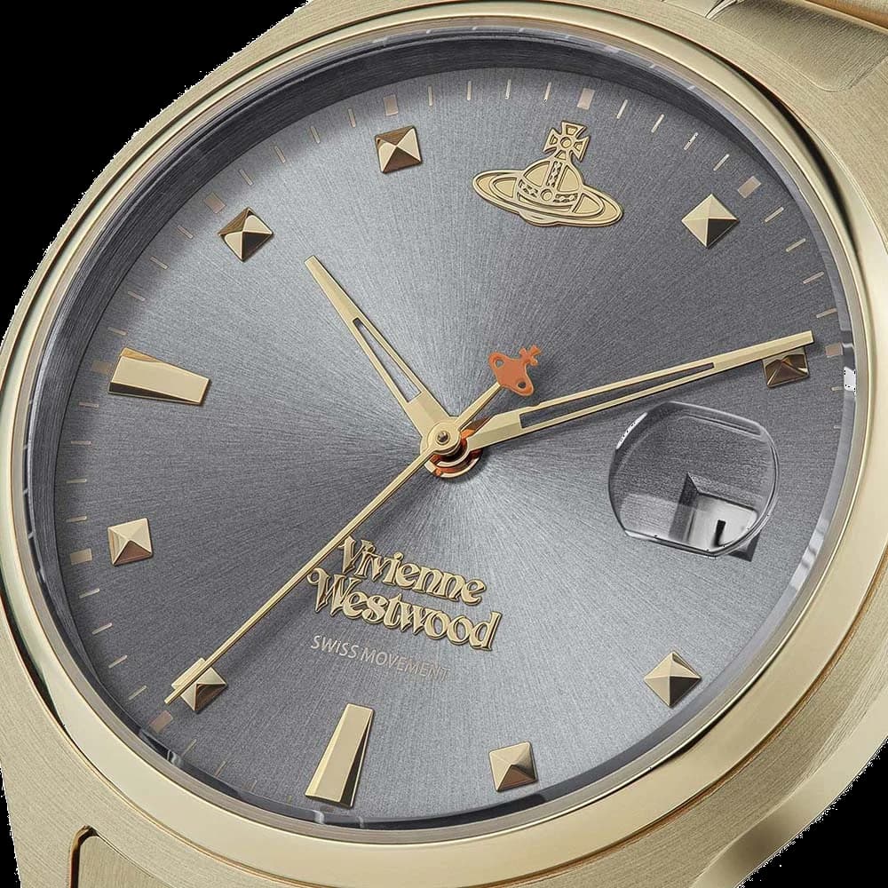 Montre Vivienne Westwood VV261GYGD femme détail cadran gris