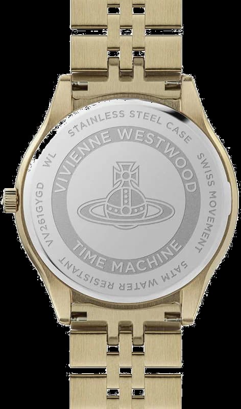 Montre Vivienne Westwood VV261GYGD femme détail bracelet acier inoxydable