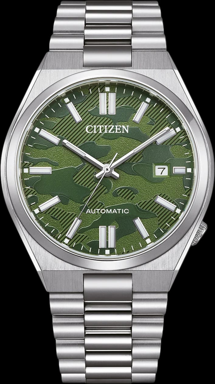 Citizen NJ0159-86X avec cadran noir et bracelet acier inoxydable — Montres Outlet