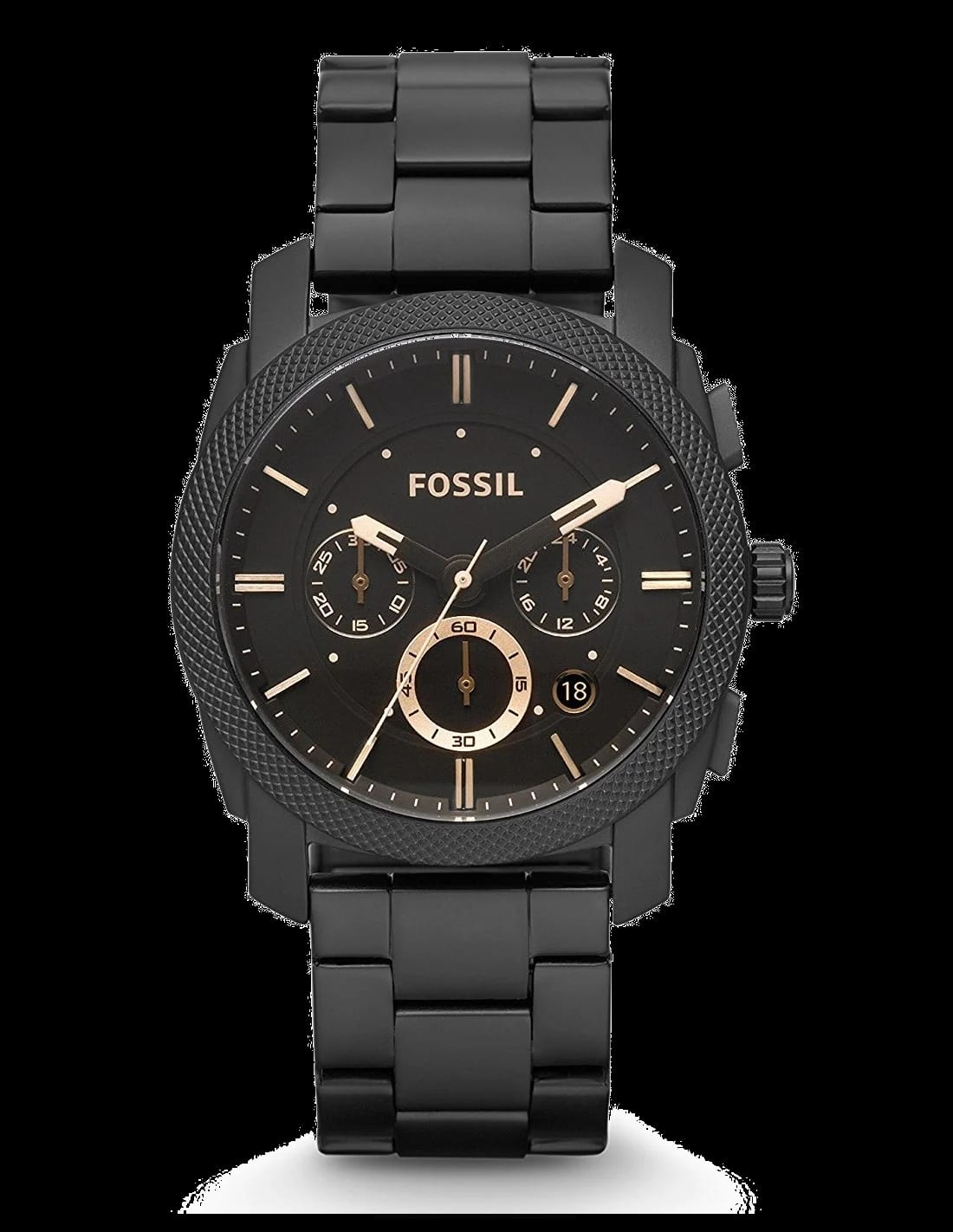 Fossil FS4682 chronographe noir — Montres Outlet