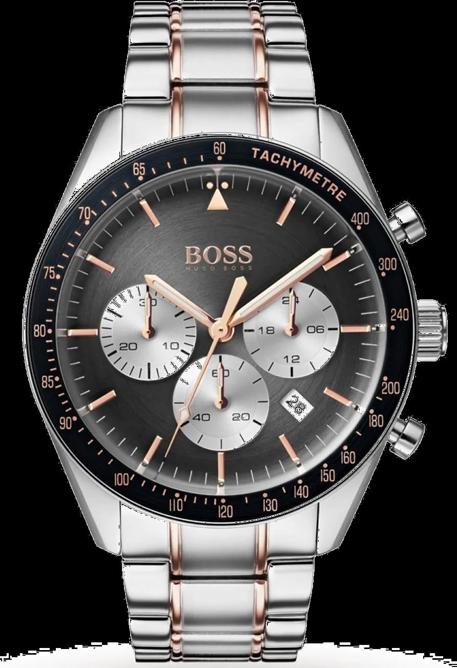 Hugo Boss 1513634 montrant le cadran noir — Montres Outlet