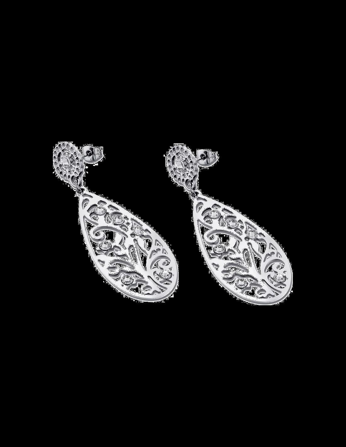 Boucles d'oreilles Lotus Privilege LS1594-4/1 motif feuille