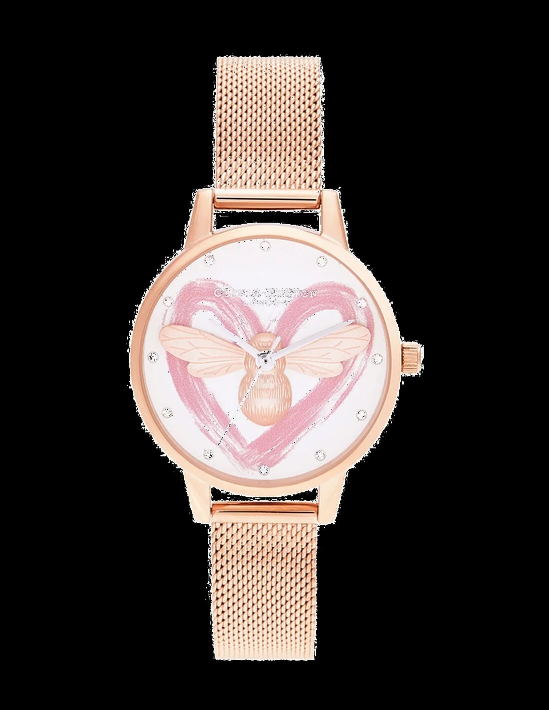 Olivia Burton OB16FB01 montre beige analogique — Montres Outlet