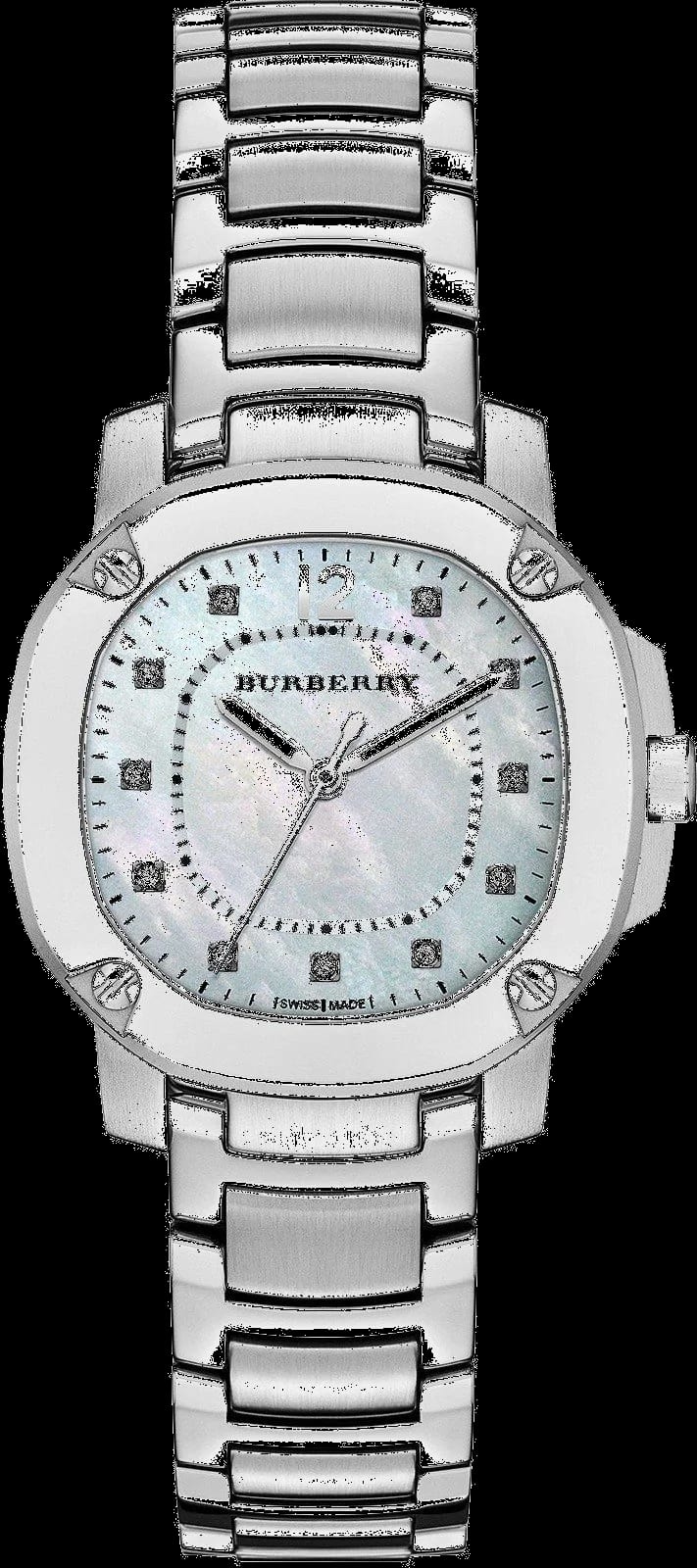 Burberry Montre Femme Burberry BBY1804 The Britain Acier Nacre et Cristaux Swarovski