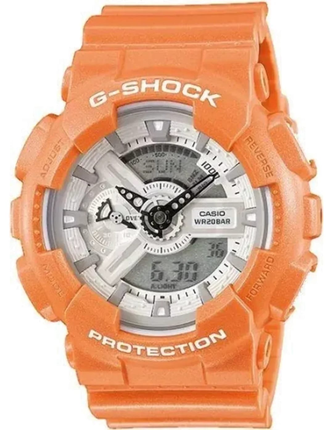 Casio Montre Homme Casio G-Shock GA-110SG-4ER bracelet orange en résine