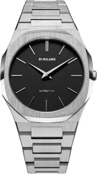 D1 Milano Montre Homme D1 Milano Ultra Thin D1-UTBJ40 cadran noir bracelet acier