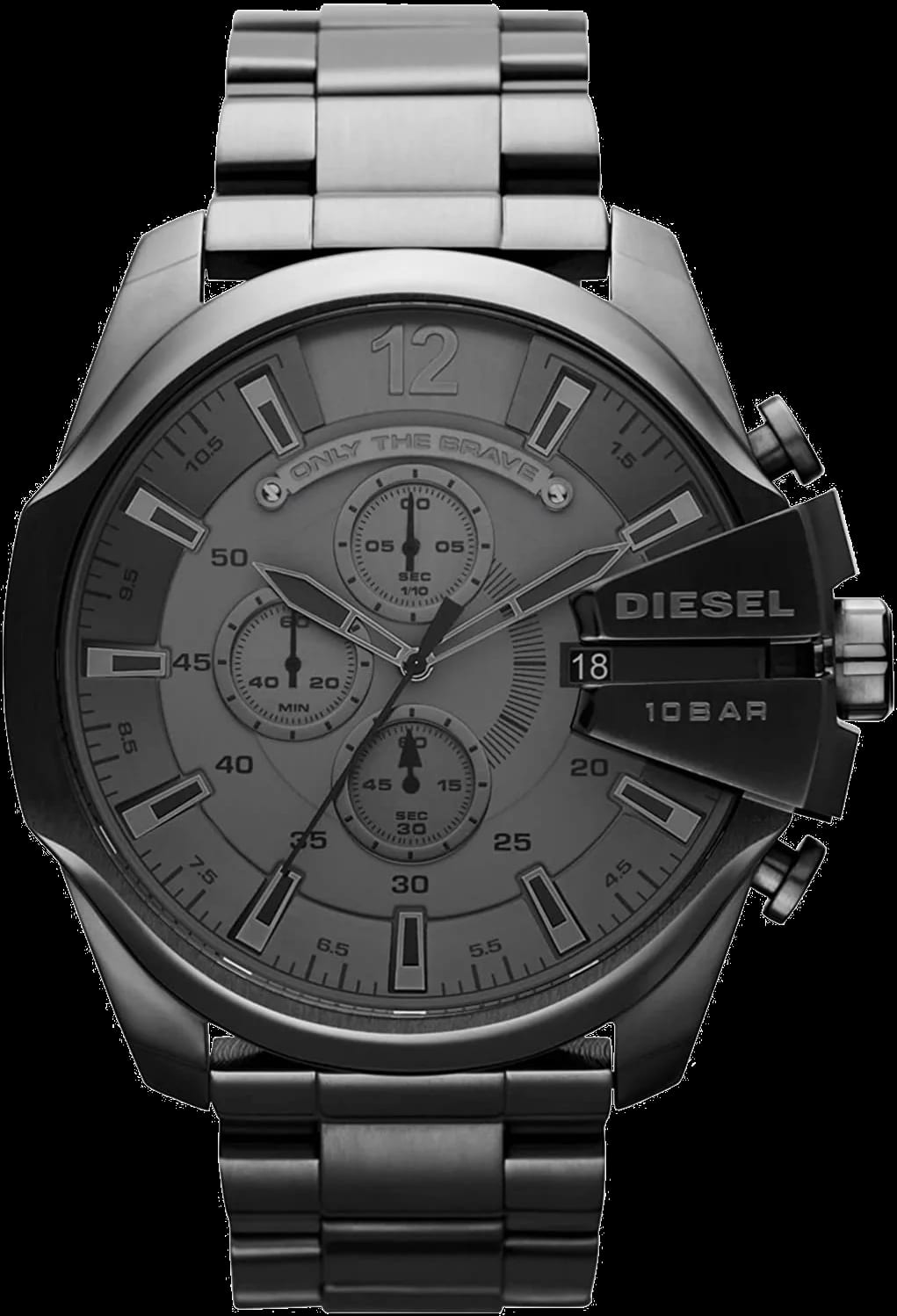 Diesel Montre Diesel Mega Chief DZ4282 Chronographe anthracite rond XL