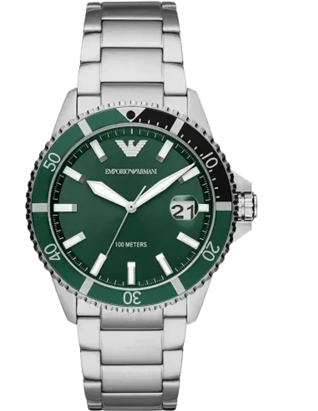 Emporio Armani Montre Homme Emporio Armani Diver AR11338 cadran vert