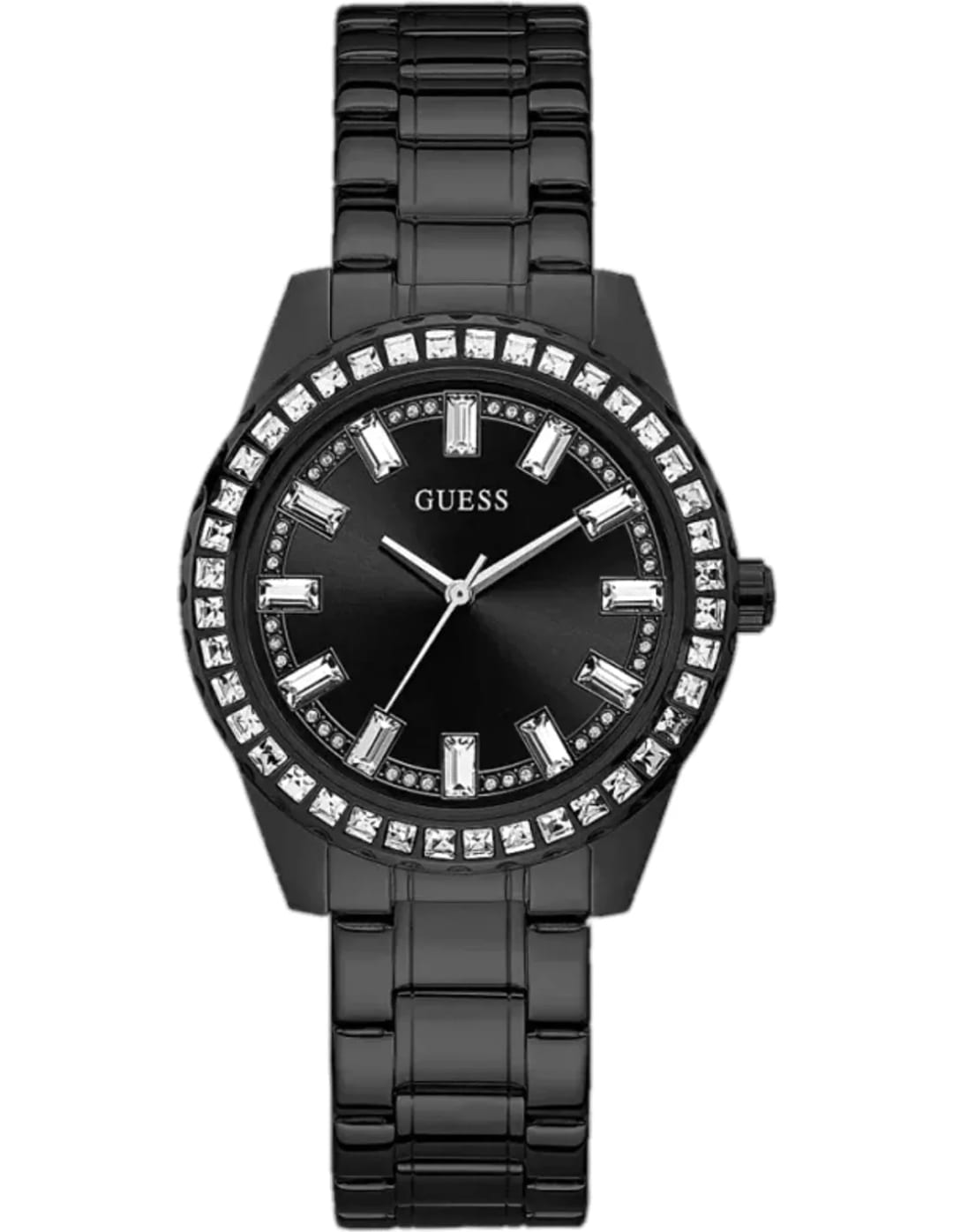 Guess Montre Femme Guess Sparkler GW0111L4 Acier Noir et Strass