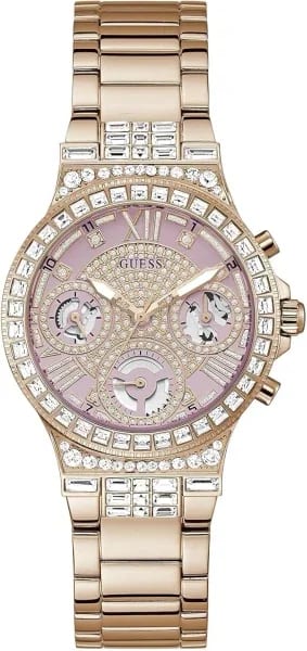 Guess Montre Guess GW0320L6 Femme Bracelet Acier Or Rose Cristaux
