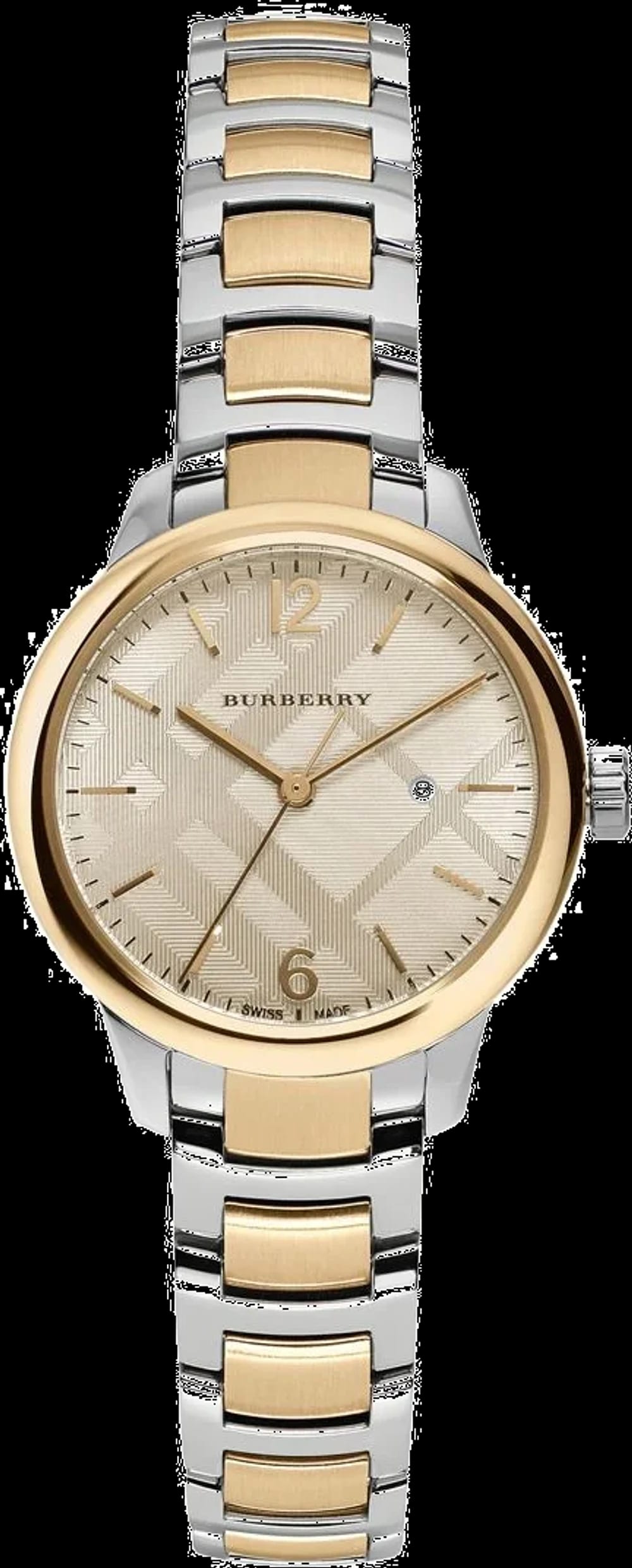 Burberry Montre Femme Burberry BU10118 Classic Round Acier Bicolore