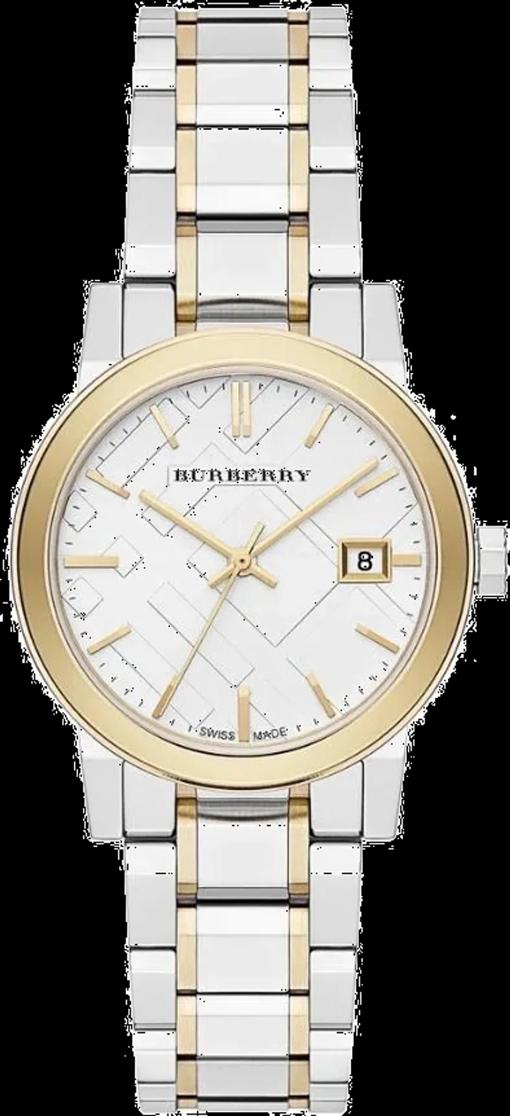 Burberry Montre Femme Burberry BU9217 The City Bi-ton Acier et Or Swiss Made