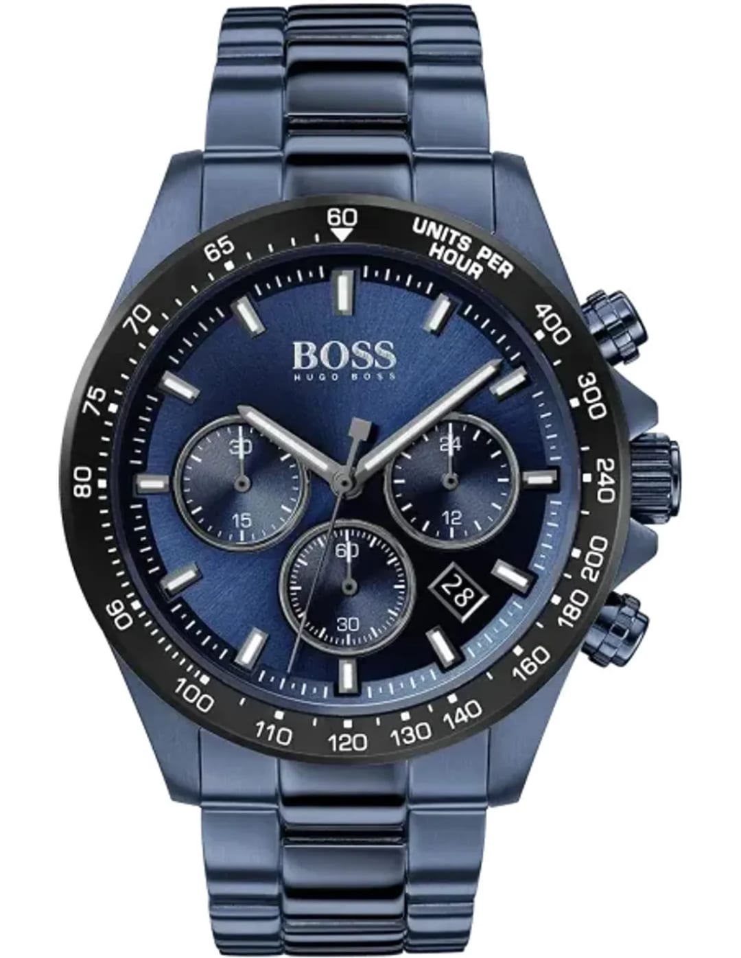 Hugo Boss Hugo Boss 1513758 Homme Acier Bleu, Chronographe Garanti 2 Ans