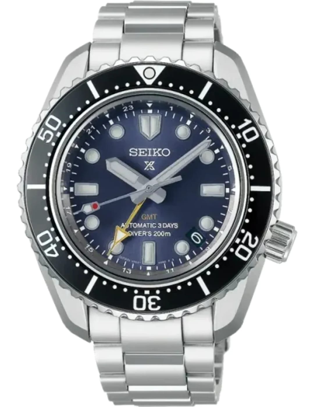 Seiko Montre Seiko SBEJ021 Prospex Diver's GMT Automatique Acier et Cadran Bleu