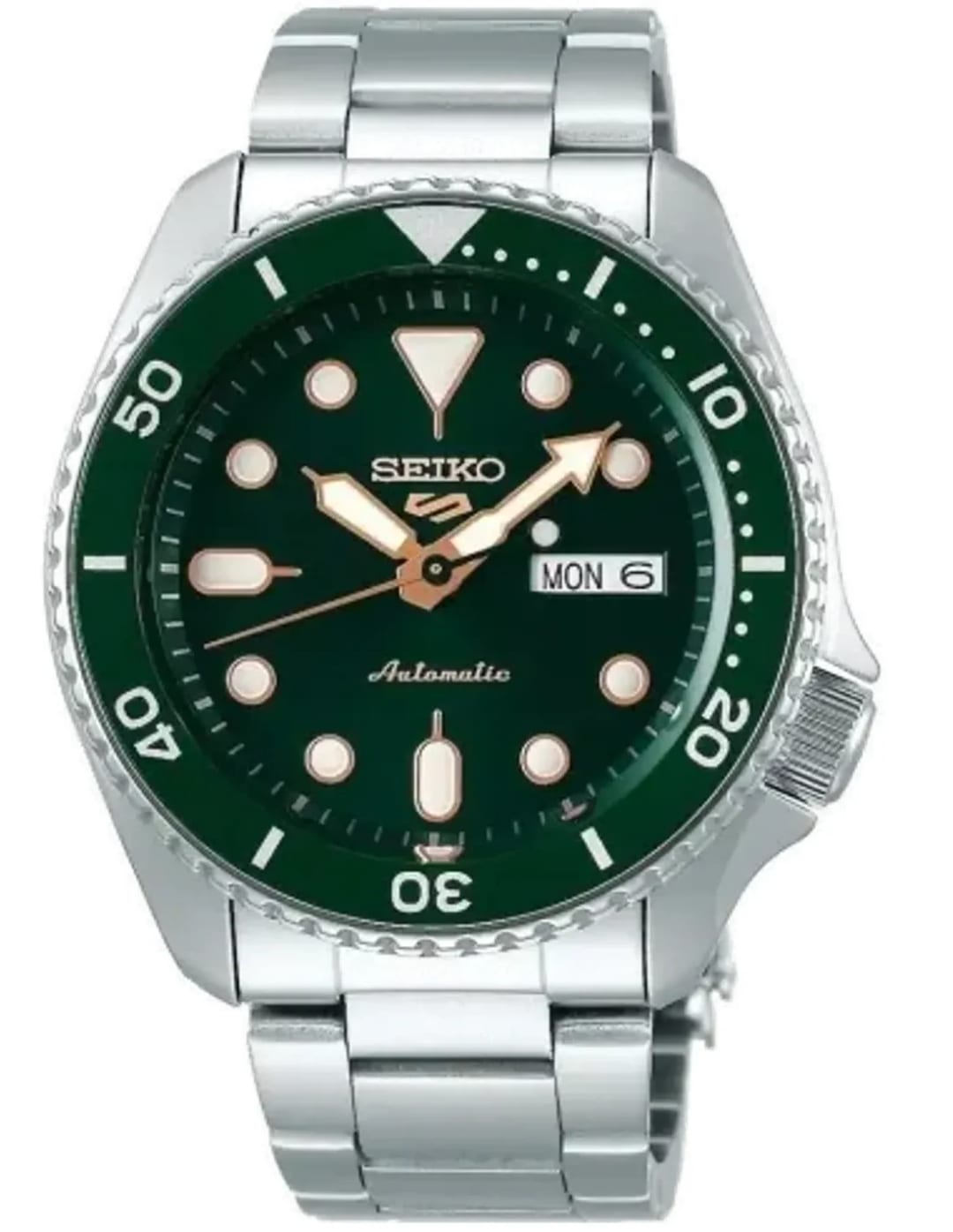 Seiko Montre de plongée Seiko 5 automatique SRPD63K1 cadran vert